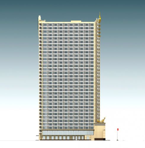 建筑側立面 – 設計本裝修效果圖